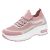 Genérico Bambas Running Mujer Zapatillas Transpirables Zapatos de Mujer Zapatos Casuales de Verano Hueco Transpirable Tacón Casuales Casual Sneakers Transpirables Gimnasio (Pink,41)